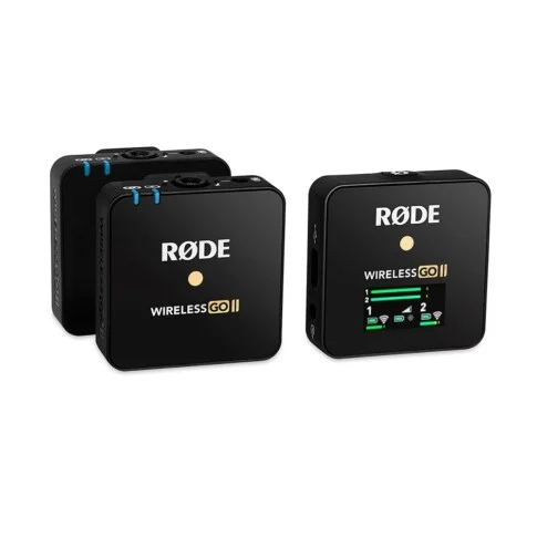 Rode Wireless Go II – 2 Person Dual Channel Wireless Microphone System (2.4 GHz, Black)