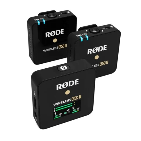 Rode Wireless Go II – 2 Person Dual Channel Wireless Microphone System (2.4 GHz, Black)