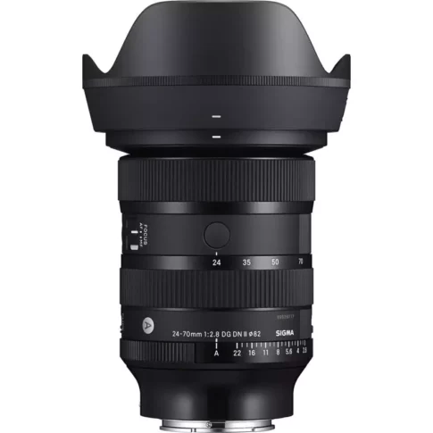 Sigma 24-70mm F2.8 DG DN Lens II for Sony E Mount Mirrorless Cameras, Black