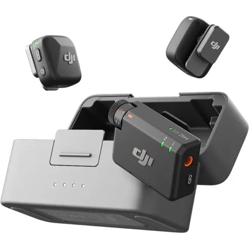 DJI Mic Mini 2-Person Compact Wireless Microphone System for Camera & Smartphone (2TX + 1RX, 2.4 GHz)