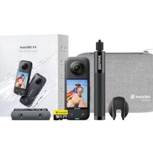 Insta360 X3 Travel Kit 360 Camera Portable Bundle