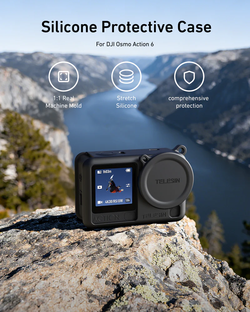 Telesin Silicone Case Kit for DJI Osmo Action 6
