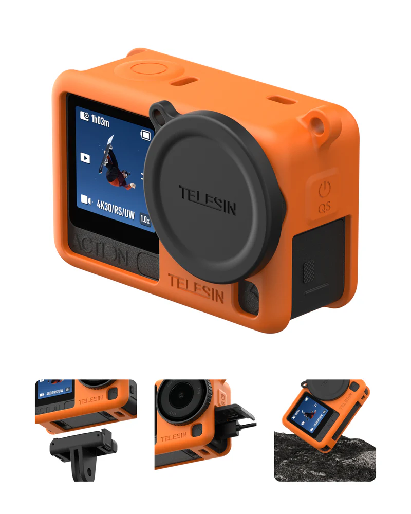 Telesin Silicone Case Kit for DJI Osmo Action 6