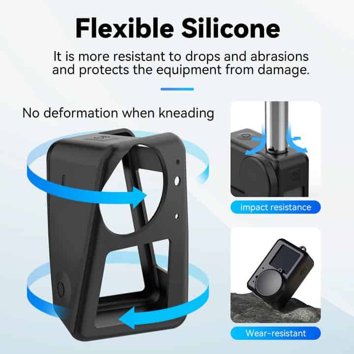 Telesin Silicone Case Kit for DJI Osmo Action 3 / 4 / 5 Pro