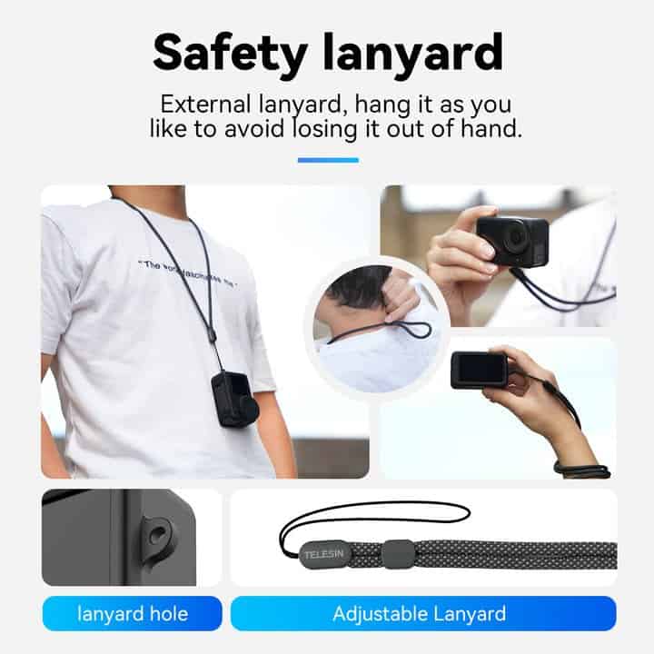 Telesin Silicone Case Kit for DJI Osmo Action 3 / 4 / 5 Pro