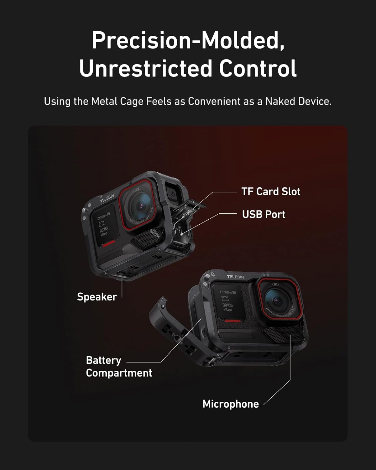 Telesin Ace Pro Metal Cage
