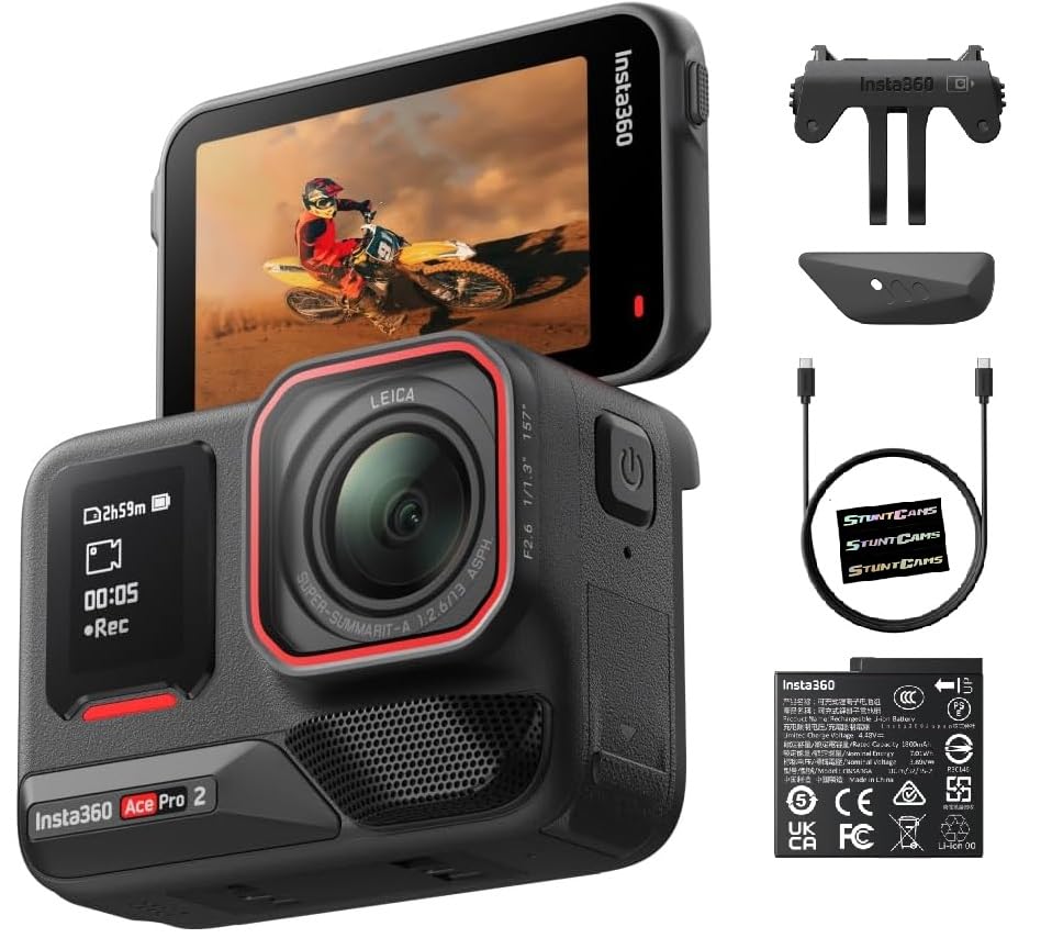 Insta360 Ace Pro 2 Action Camera 4K Waterproof Stabilized