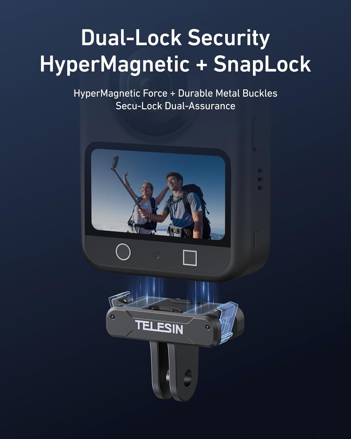 Telesin Magnetic Dual Claw Mount (DJI Action Cameras)