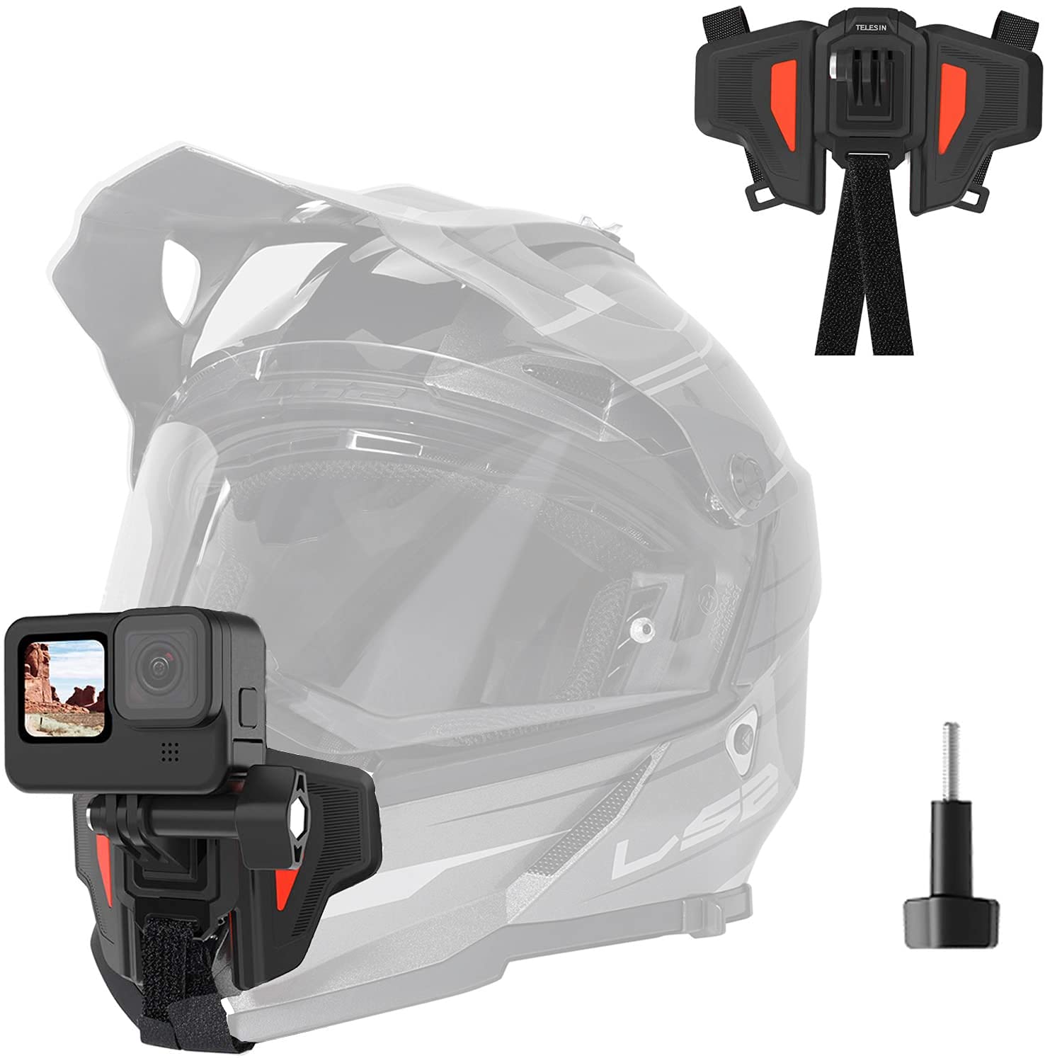 Telesin Helmet Chin Mount (2nd Gen)