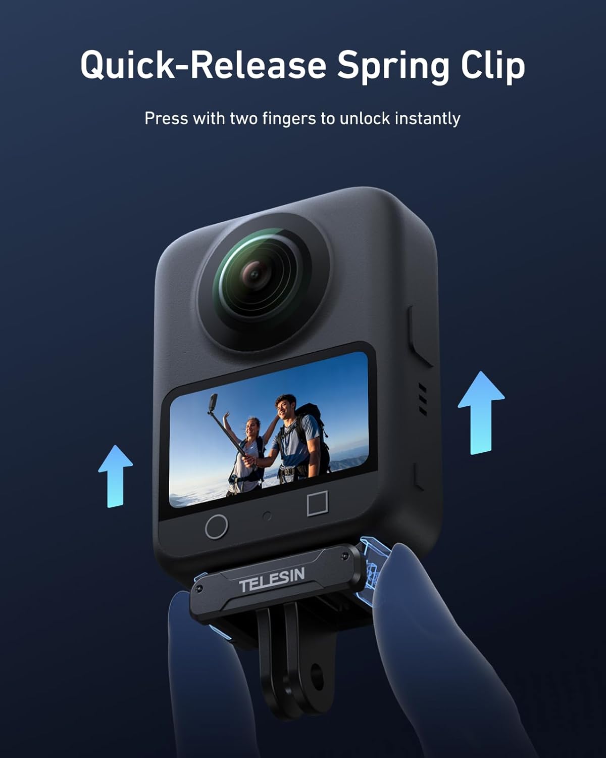 Telesin Magnetic Dual Claw Mount (DJI Action Cameras)