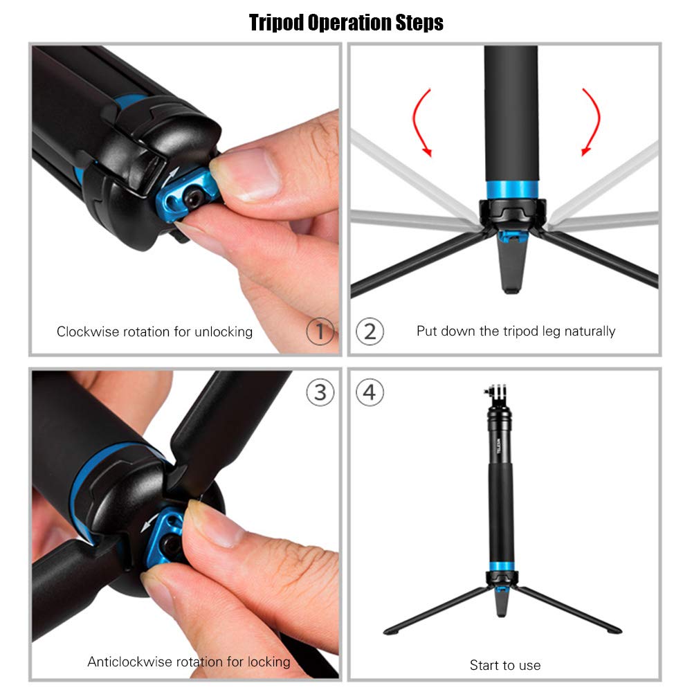 Telesin 90cm Aluminum Selfie Stick