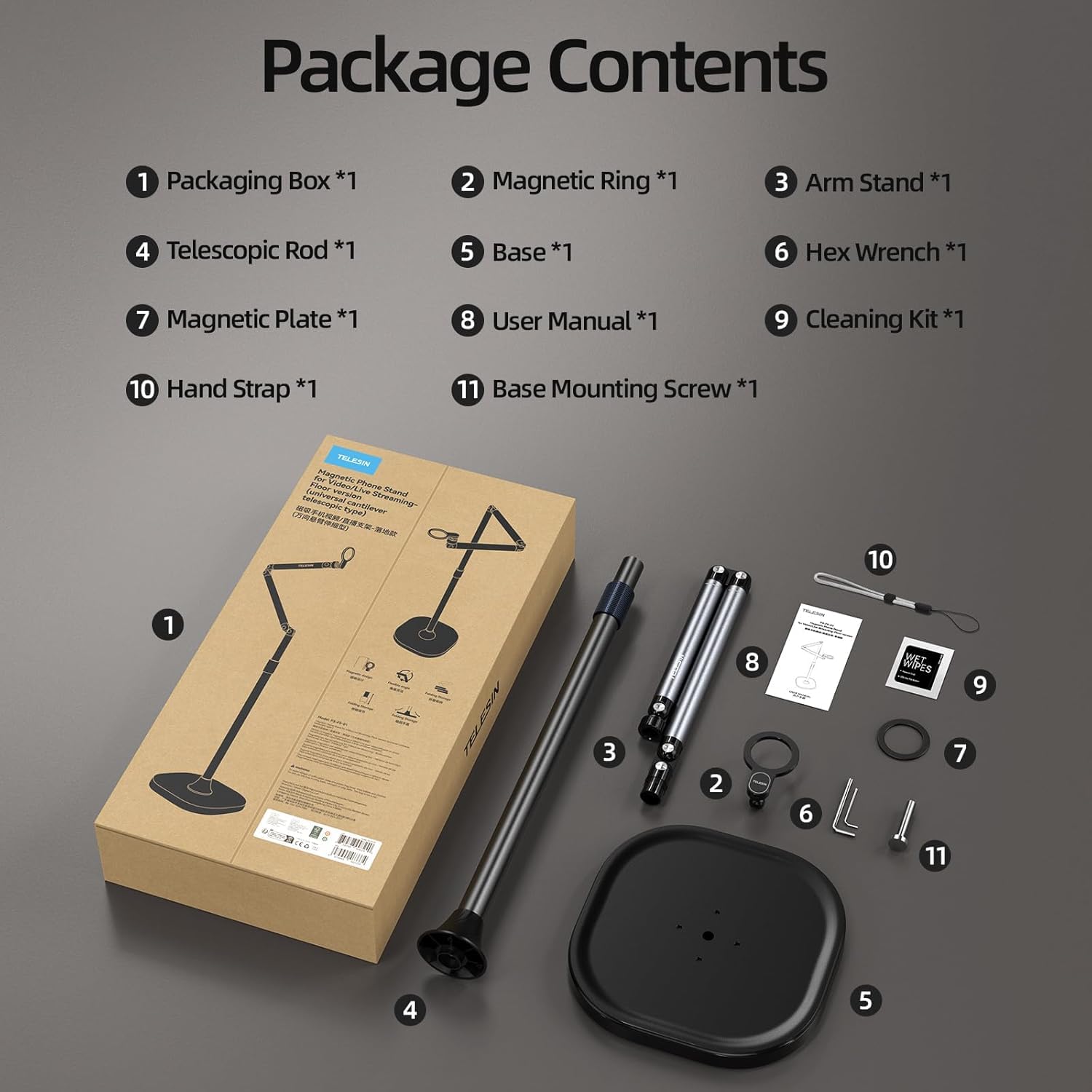 Telesin Magnetic Mount (Aluminum Alloy)
