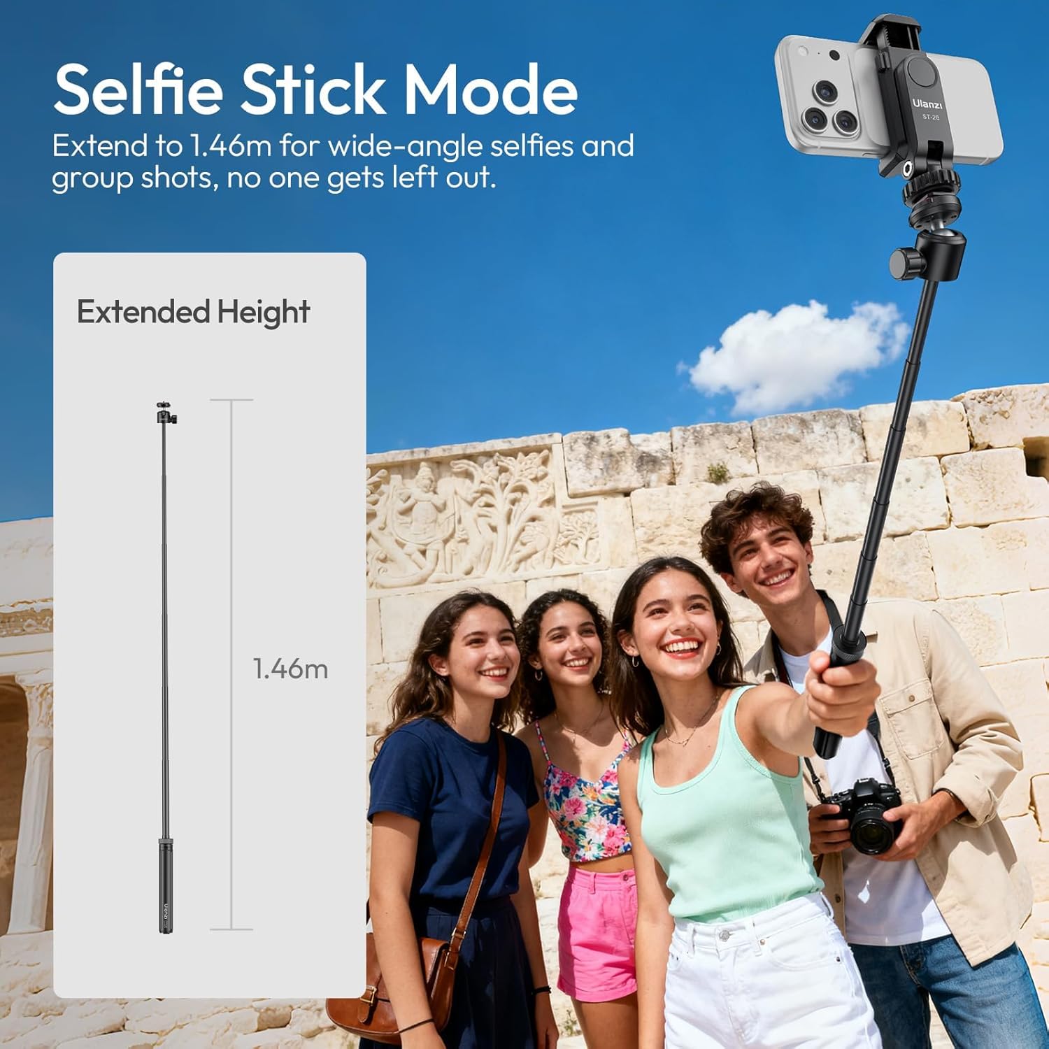 Ulanzi TT-24 Tripod Selfie Stick