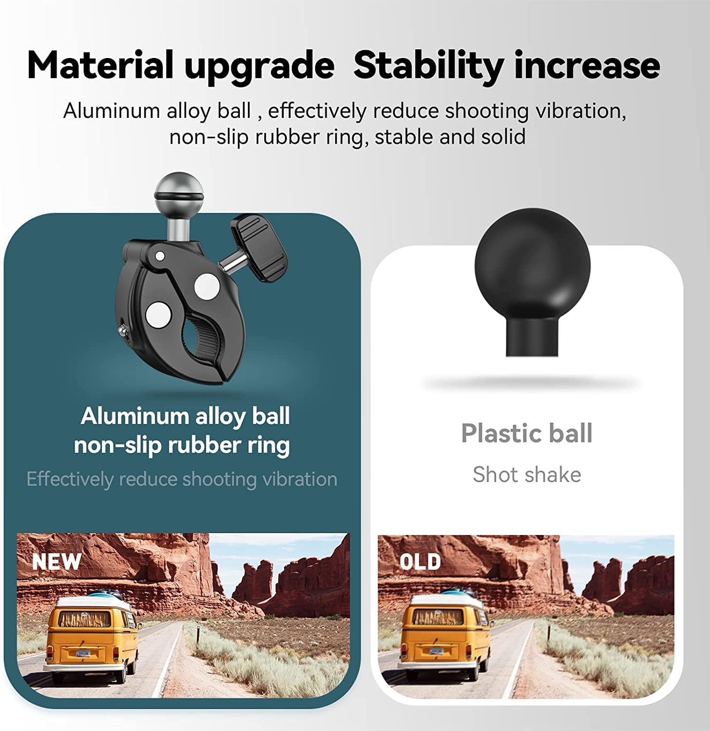 Telesin Crab Claw Clamp Mount