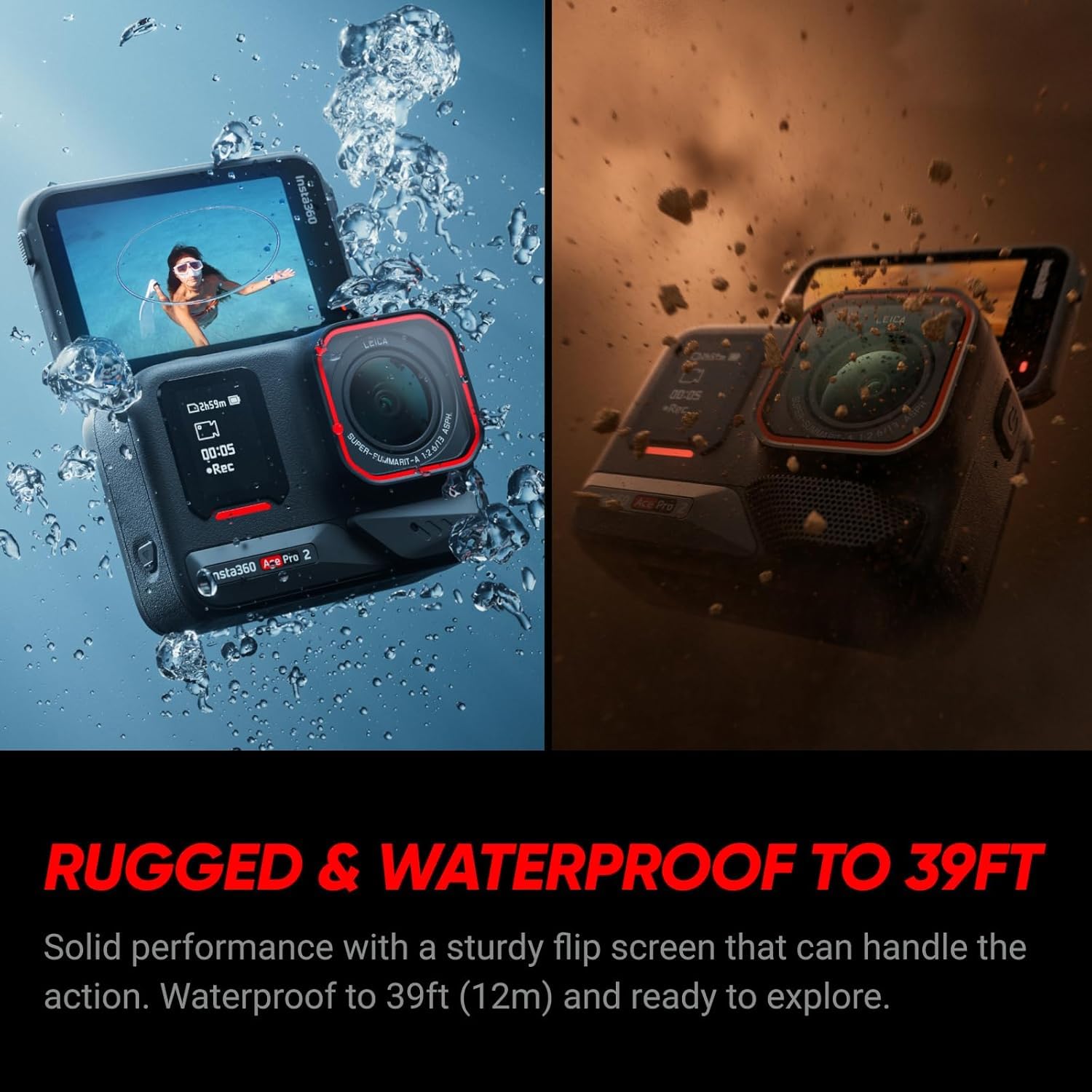 Insta360 Ace Pro 2 Action Camera 4K Waterproof Stabilized