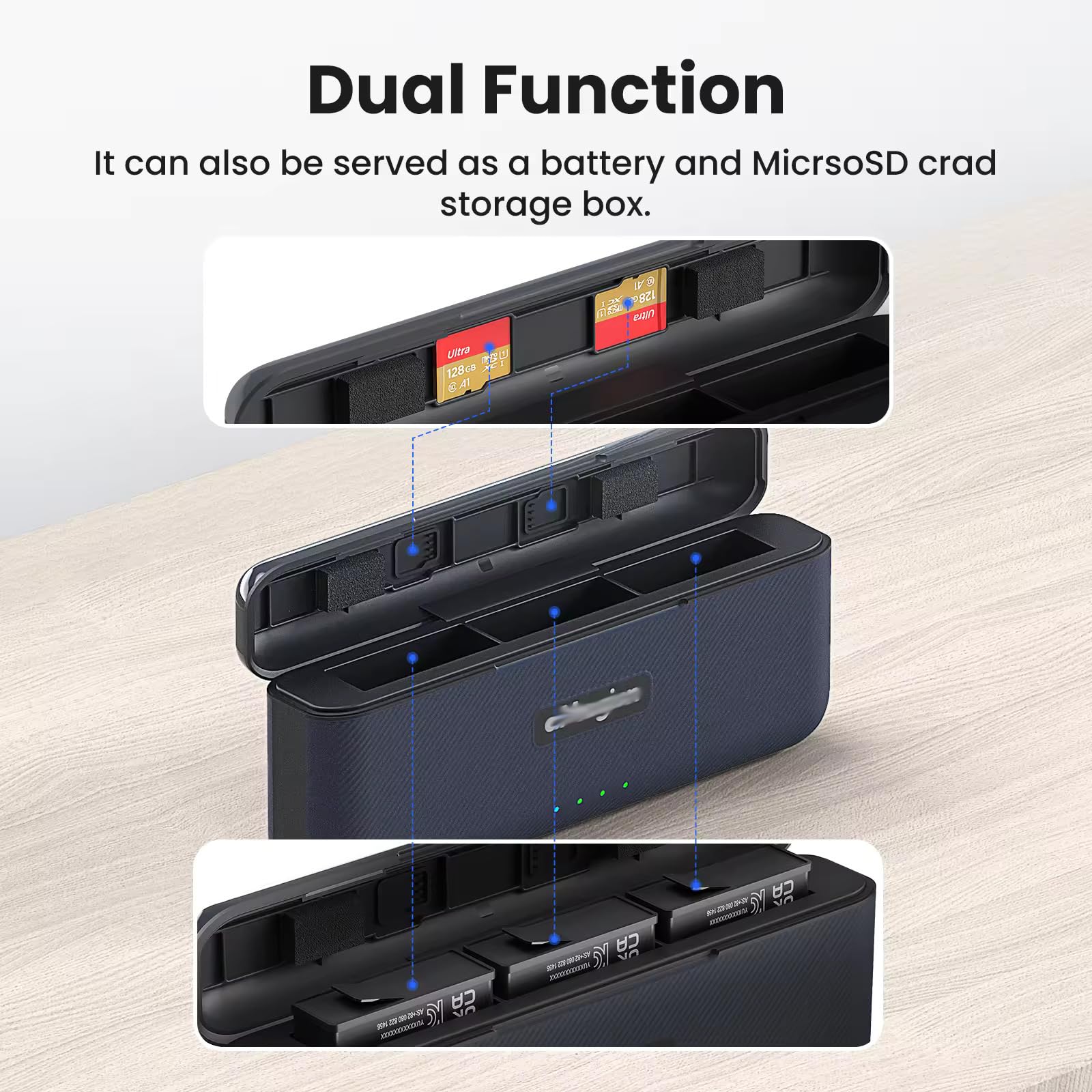 Telesin Battery Charger for DJI Osmo Action 5 Pro