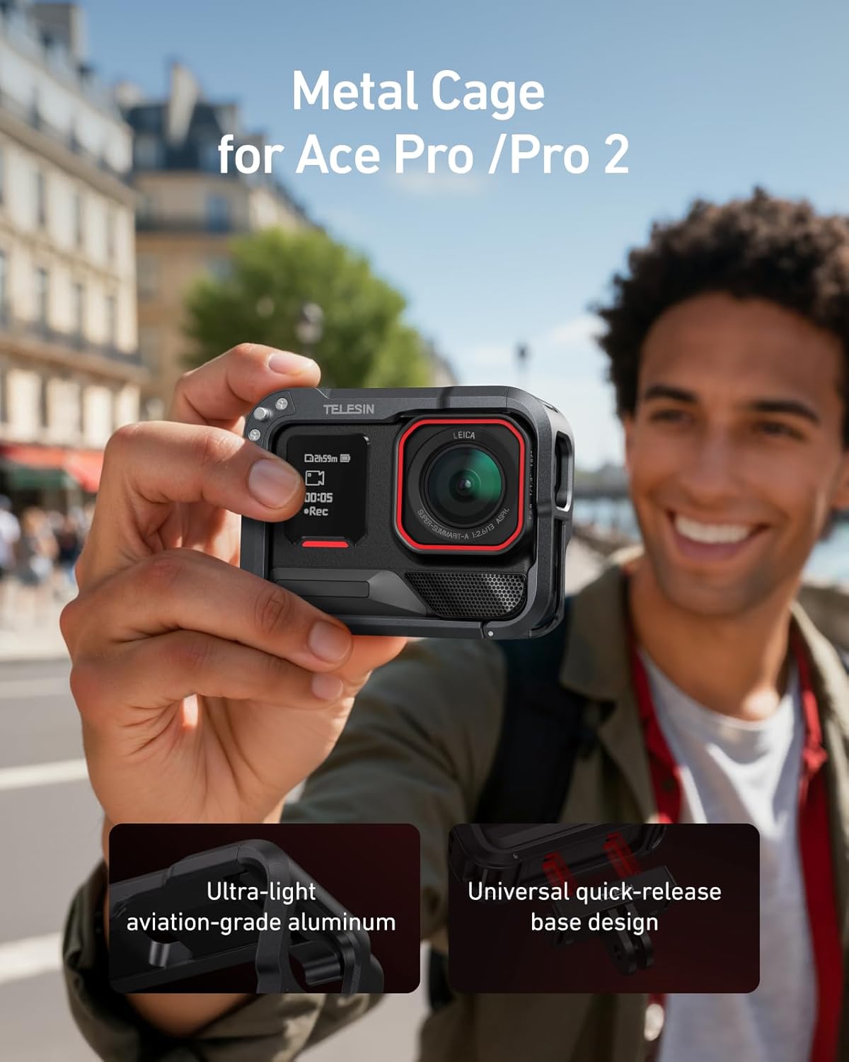 Telesin Ace Pro Metal Cage