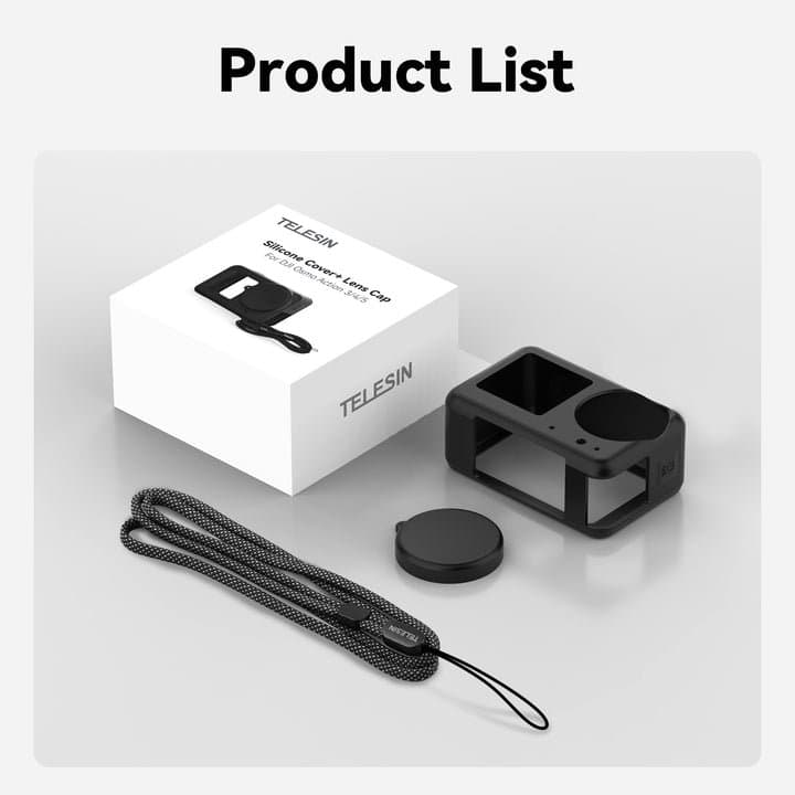 Telesin Silicone Case Kit for DJI Osmo Action 3 / 4 / 5 Pro