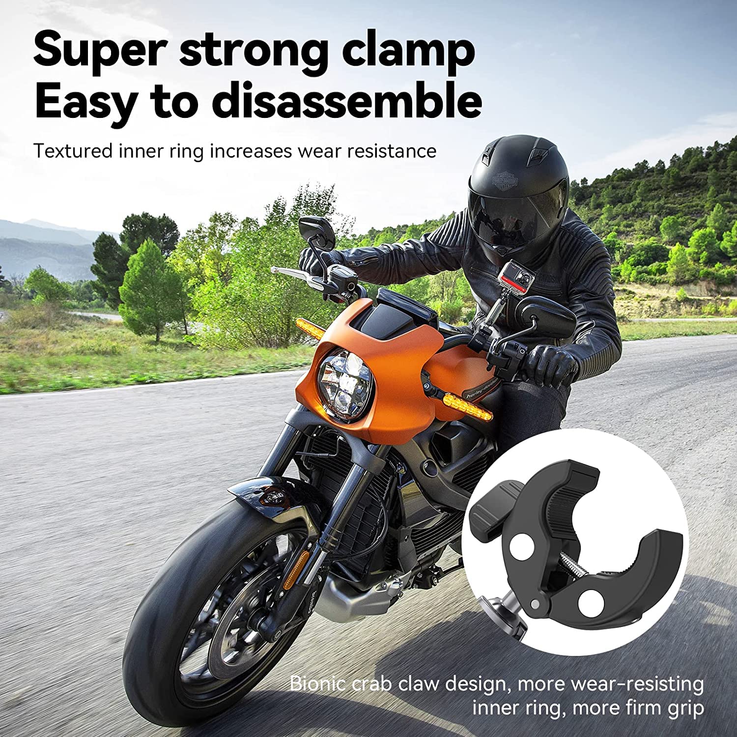 Telesin Double Head Crab Clamp