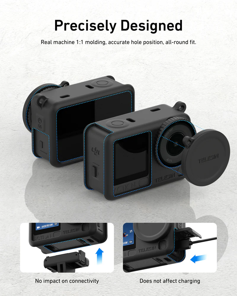 Telesin Silicone Case Kit for DJI Osmo Action 6