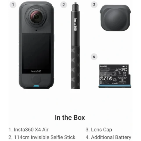 Insta360 X4 Air Starter Bundle 8K 360 Camera Kit