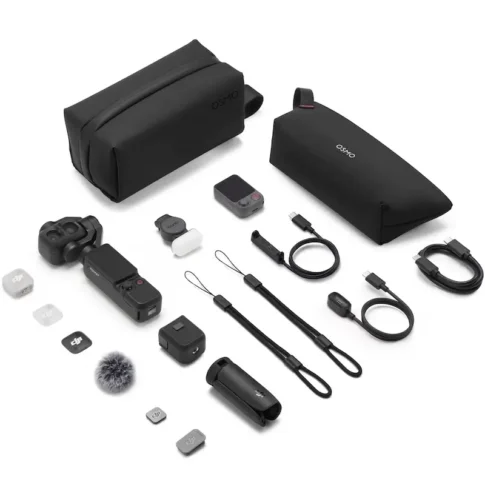 DJI Osmo Pocket 4P Vlog Combo | Dual-Lens 3-Axis Gimbal Camera | 4K Pocket Camera with DJI Mic Mini 2 & Creator Accessories