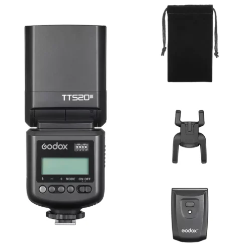 Godox TT520 III Camera Flash | GN33 Manual Speedlite with 433MHz Wireless Trigger | S1/S2 Optical Sync | For DSLR & Mirrorless Cameras