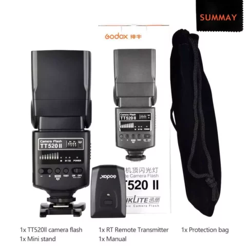 Godox TT520 II Camera Flash | Manual Speedlite with Wireless Trigger | GN33 | 433MHz Wireless Flash for DSLR & Mirrorless Cameras
