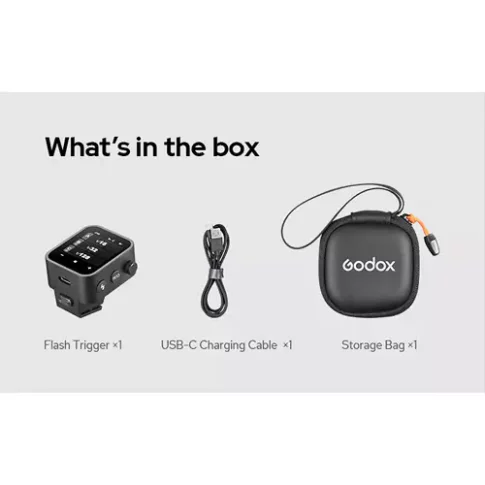 Godox X3-C TTL Wireless Flash Trigger for Canon | 2.4GHz Godox X System | Touchscreen Transmitter with HSS & TCM